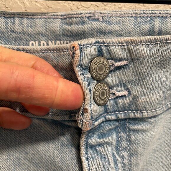 Old Navy Extra High-Waisted Mariner Wide-Leg Jeans Light Wash Size 4 - Picture 6 of 7